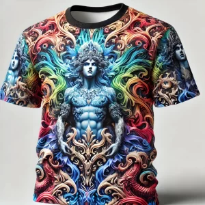 A high-quality sublimated T-shirt from OcalaCode.com featuring a vibrant, full-color design seamlessly infused into the fabric.